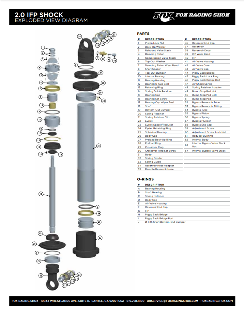 FOX1 フォックス1 Amazon.com: Fox Offroad Shocks 985-02-146 Performance Series