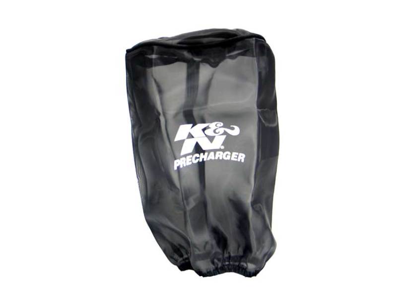 K&N Precharger Air Filter Wrap Black Universal Polyester 8in. Height 5in Base ID x 4.75in Top ID