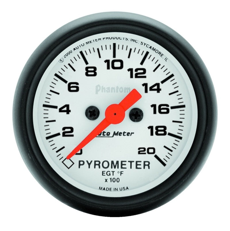 Autometer Phantom 2 1/16in 2000 Deg F Digital Stepper Motor Pyrometer ...